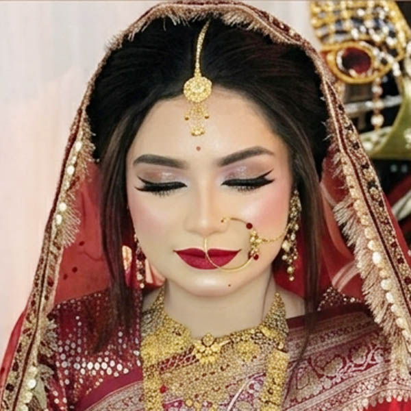 গ্ল্যাম ব্রাইডাল লুক